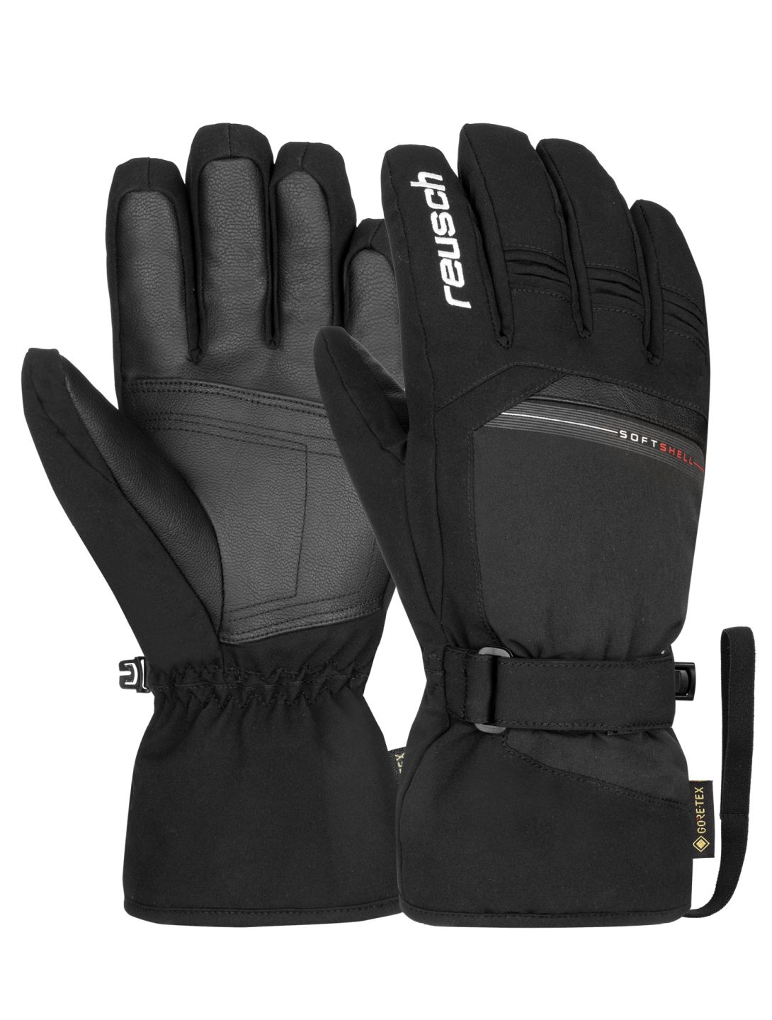 Reusch, Reusch Stanley GORE-TEX ski gloves men Black / White black, white 