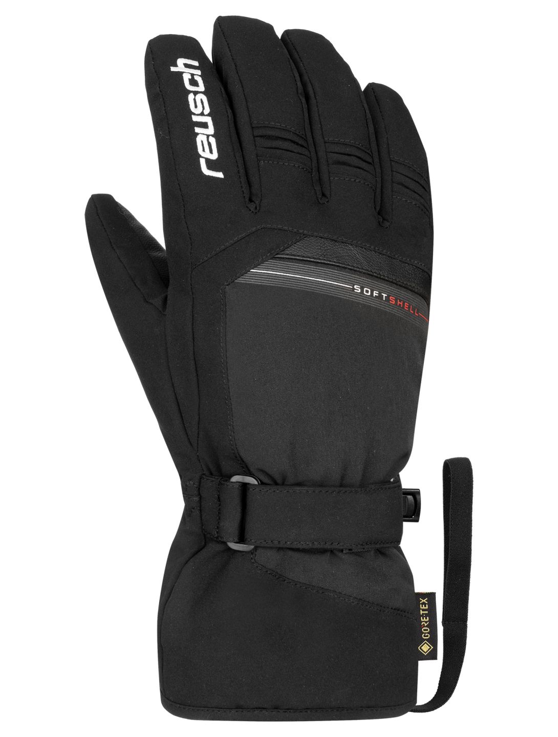 Reusch, Reusch Stanley GORE-TEX ski gloves men Black / White black, white 