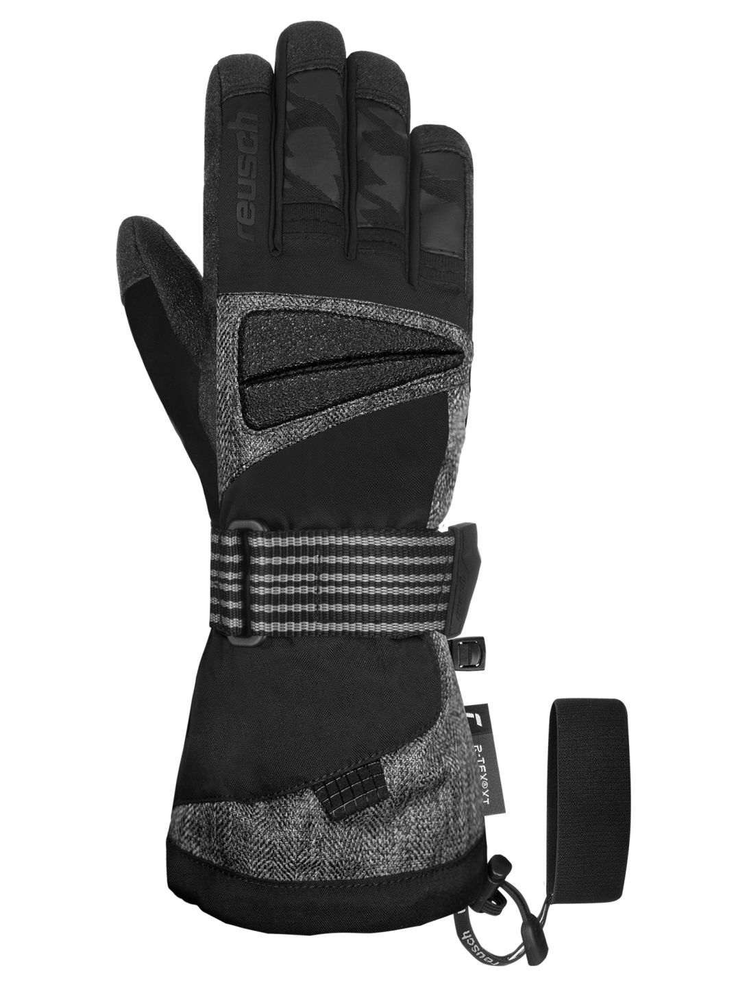 Reusch, Reusch Sweeber III R-TEX® XT ski gloves men Black / Black Melange black 