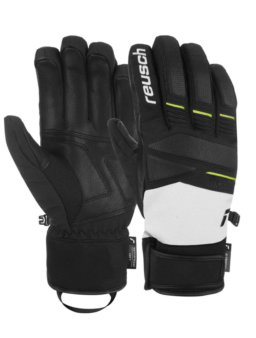 Reusch, Reusch Thunder R-TEX® XT ski gloves men Glacier Grey / Black / Safe Yellow black, grey, yellow 