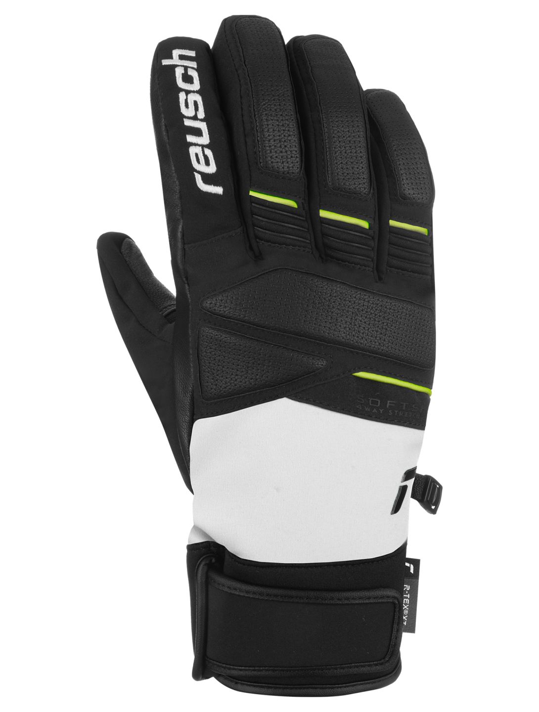 Reusch, Reusch Thunder R-TEX® XT ski gloves men Glacier Grey / Black / Safe Yellow black, grey, yellow 