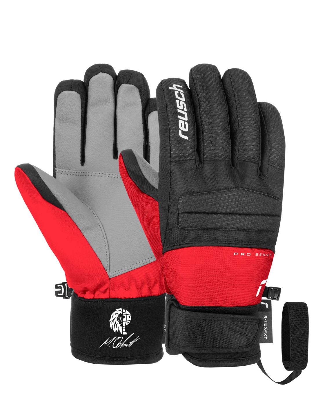 Reusch, Reusch Warrior R-TEX® XT ski gloves kids Marco Odermatt black 