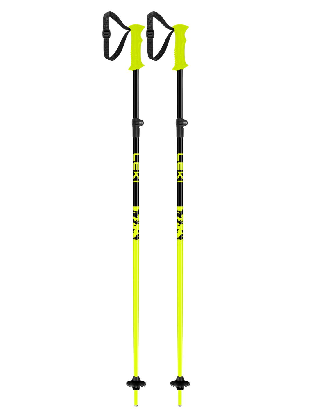 Leki, Rider Vario ski poles kids Neon Yellow / Black black, yellow 