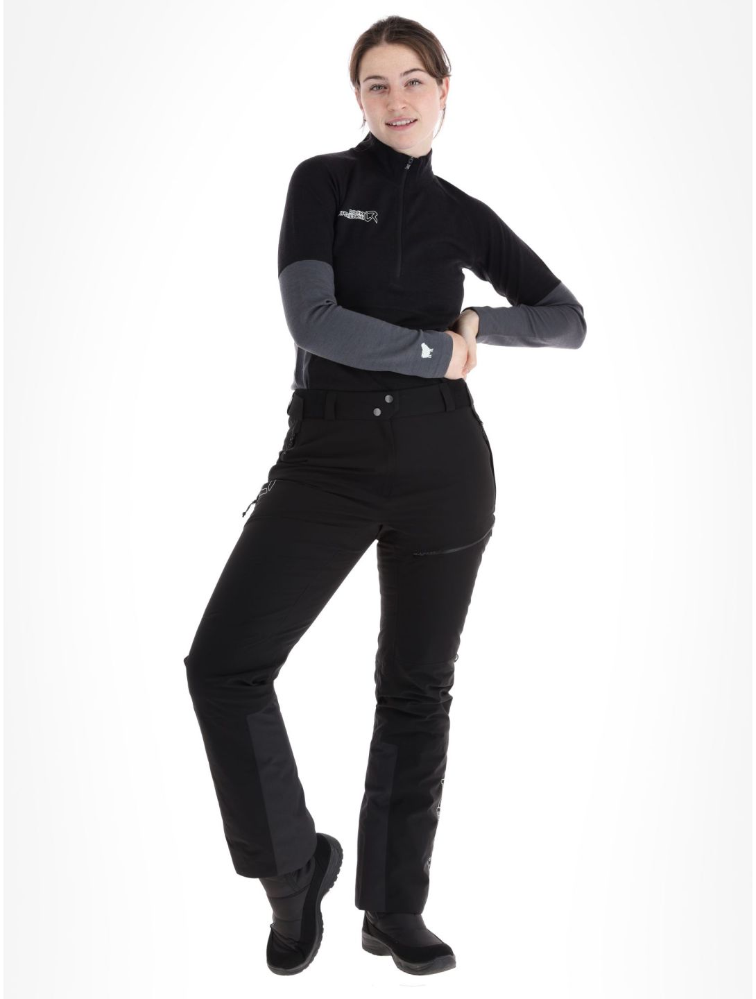 Rock Experience, Fanatic ski pants women Caviar black 