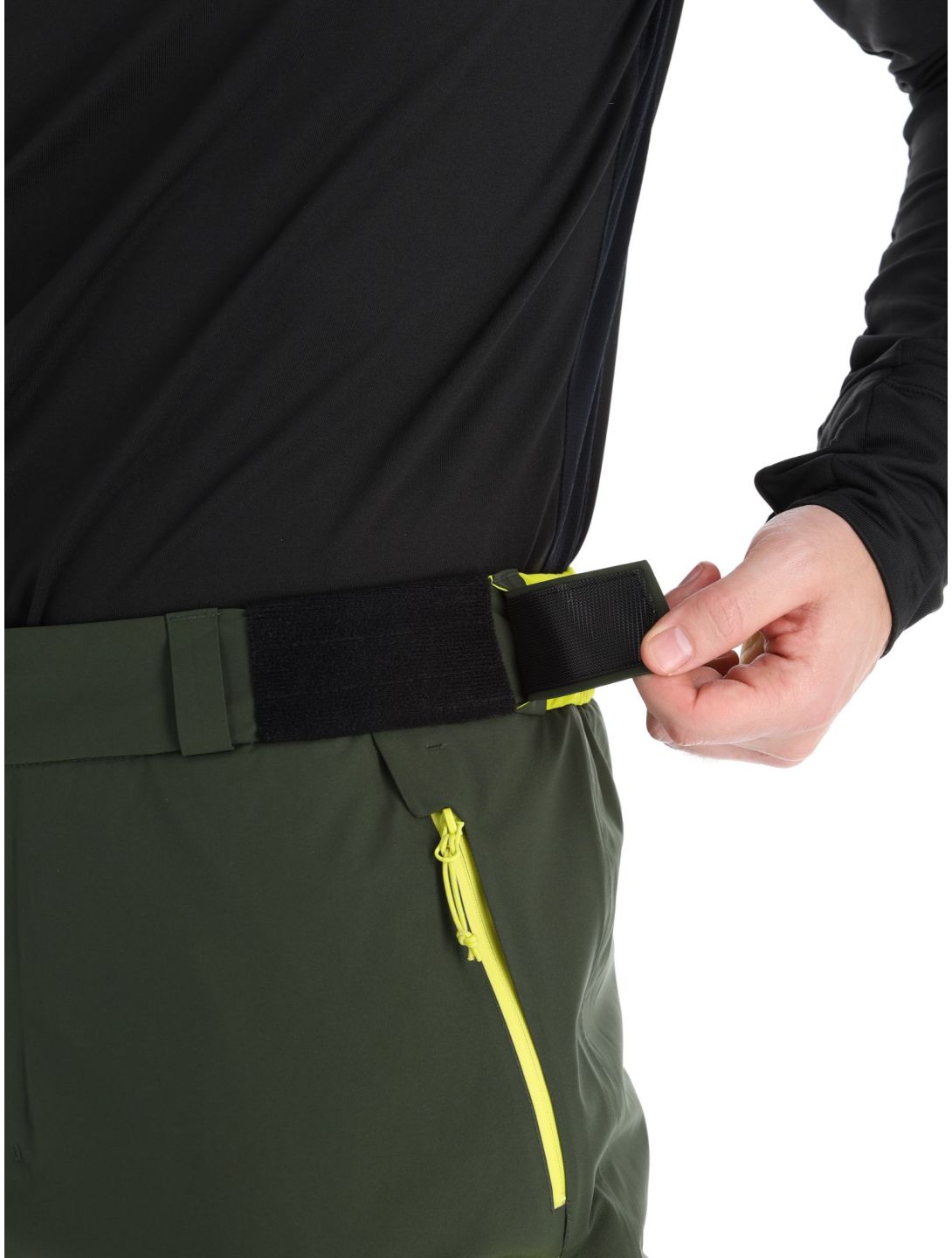 Rock Experience, Fanatic ski pants men Kombu Green / Safety Yellow green, yellow 