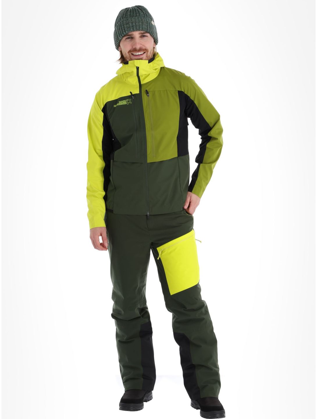 Rock Experience, Inuit Tech softshell ski jacket men Kombu Green / Sulphur / Cardam Seed green, grey 