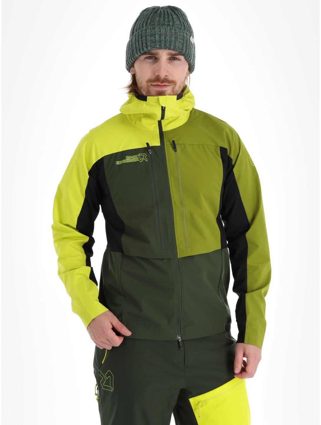 Rock Experience, Inuit Tech softshell ski jacket men Kombu Green / Sulphur / Cardam Seed green, grey 