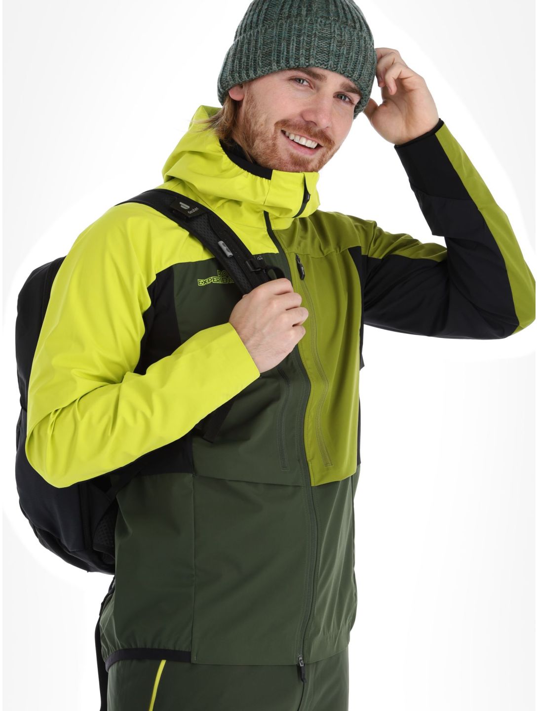 Rock Experience, Inuit Tech softshell ski jacket men Kombu Green / Sulphur / Cardam Seed green, grey 