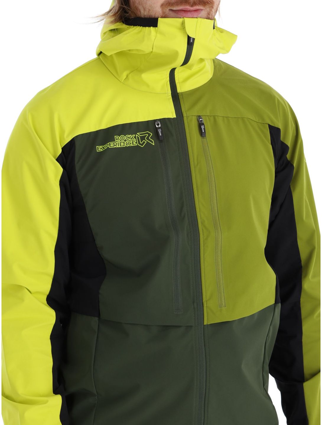 Rock Experience, Inuit Tech softshell ski jacket men Kombu Green / Sulphur / Cardam Seed green, grey 