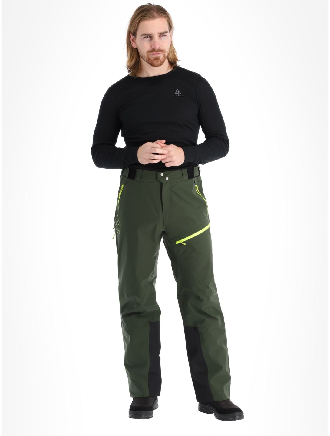 Rock Experience, Rockmantic ski pants men Kombu Green / Safety Yellow green, yellow 