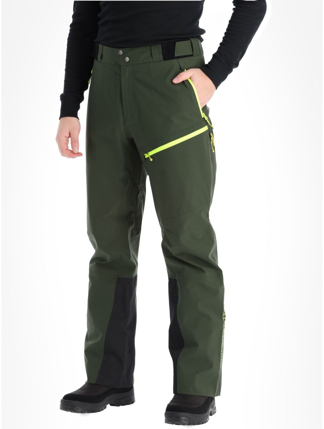 Rock Experience, Rockmantic ski pants men Kombu Green / Safety Yellow green, yellow 