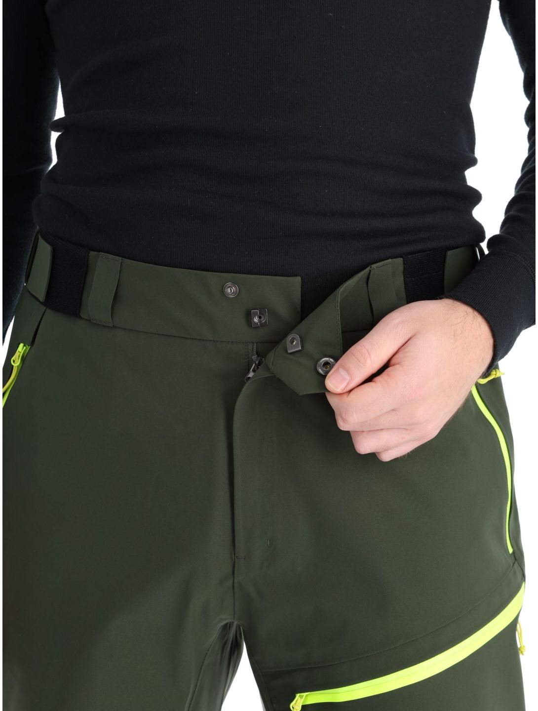 Rock Experience, Rockmantic ski pants men Kombu Green / Safety Yellow green, yellow 