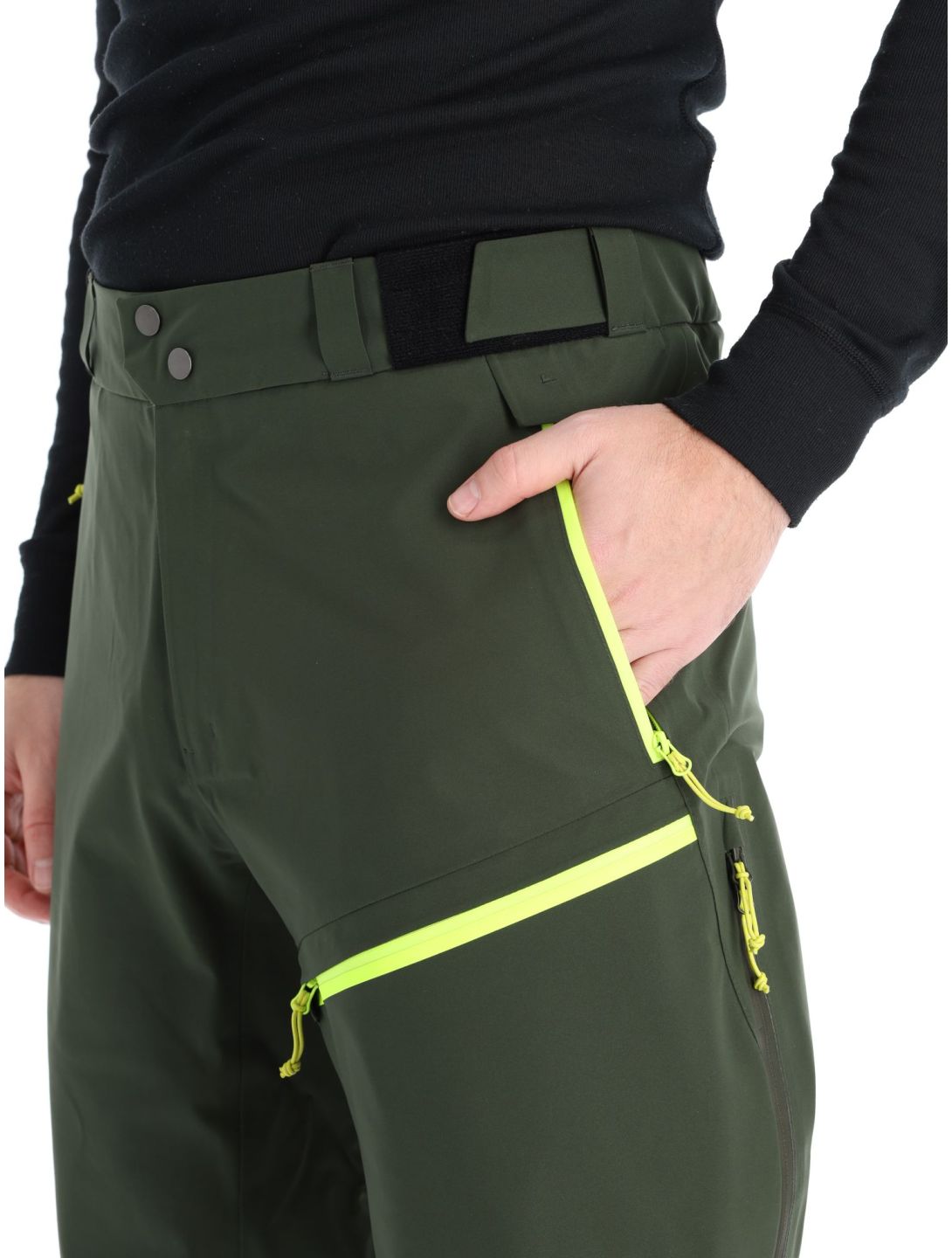 Rock Experience, Rockmantic ski pants men Kombu Green / Safety Yellow green, yellow 