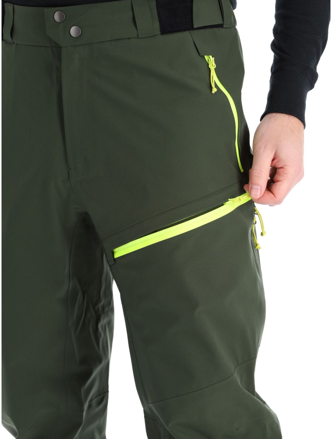 Rock Experience, Rockmantic ski pants men Kombu Green / Safety Yellow green, yellow 