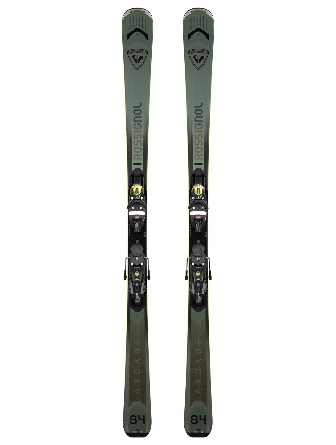 Rossignol, Arcade 84 + Konect 12 skis unisex Black black 