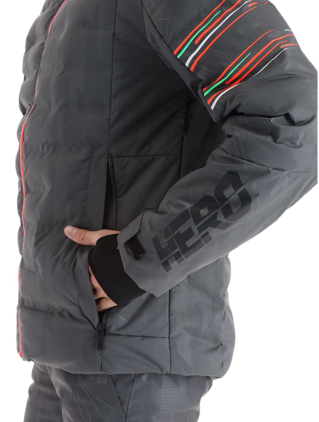 Rossignol, Hero Depart ski jacket men Onyx Grey grey 