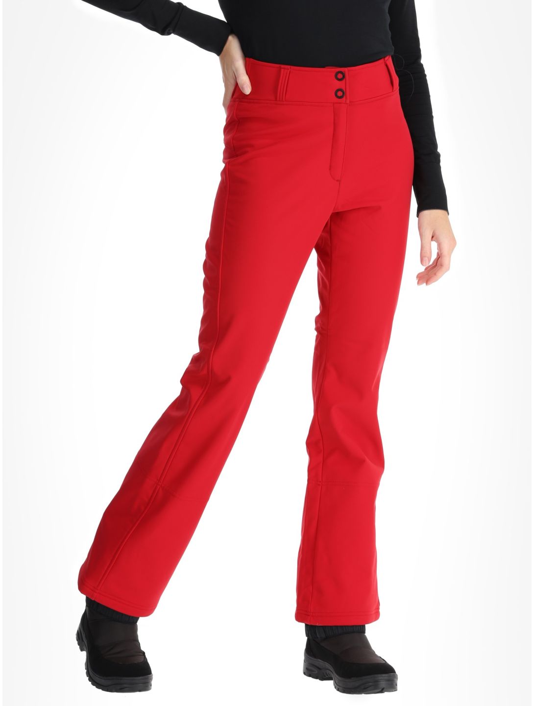 Rossignol, Ski Softshell softshell ski pants women Ruby Red red 