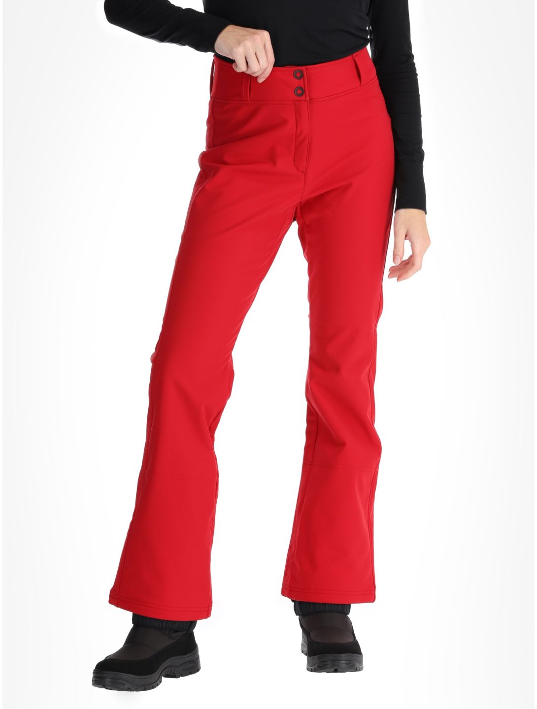 Rossignol, Ski Softshell softshell ski pants women Ruby Red red 