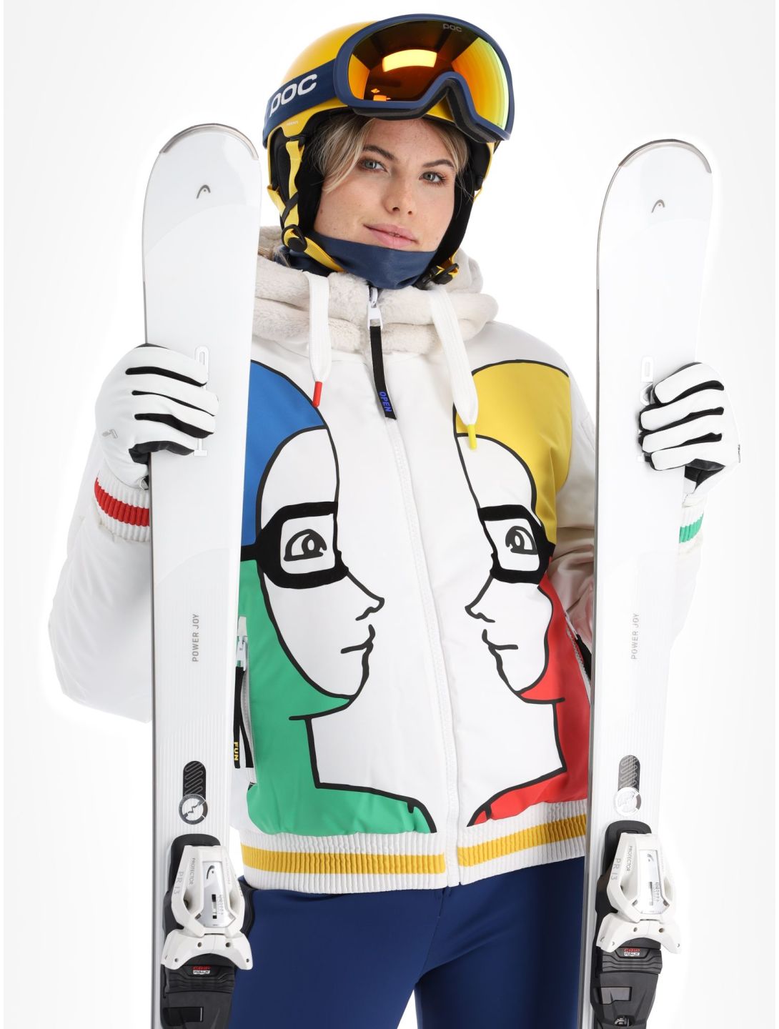 Rossignol, JC De Castelbajac Space Bomber ski jacket women White white 