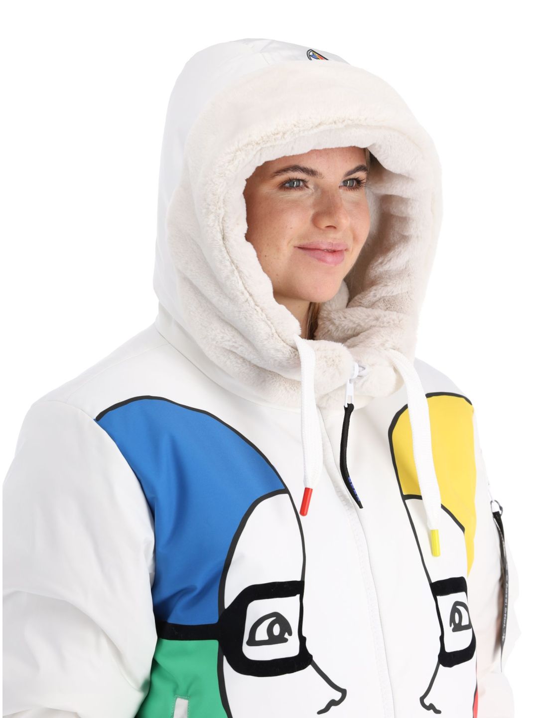 Rossignol, JC De Castelbajac Space Bomber ski jacket women White white 