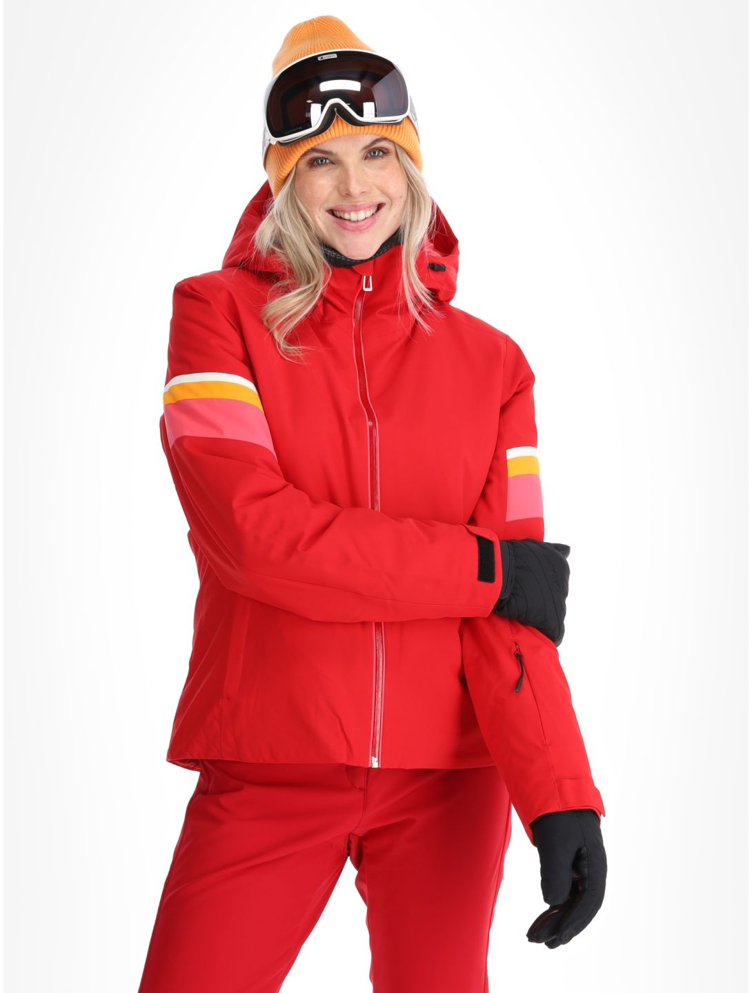 Rossignol, W Strawpile ski jacket women Ruby Red red 