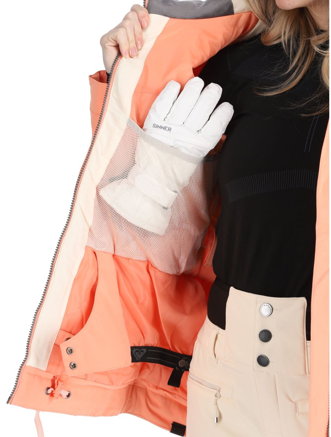 Roxy, Meade ski jacket women Peach Pink pink 