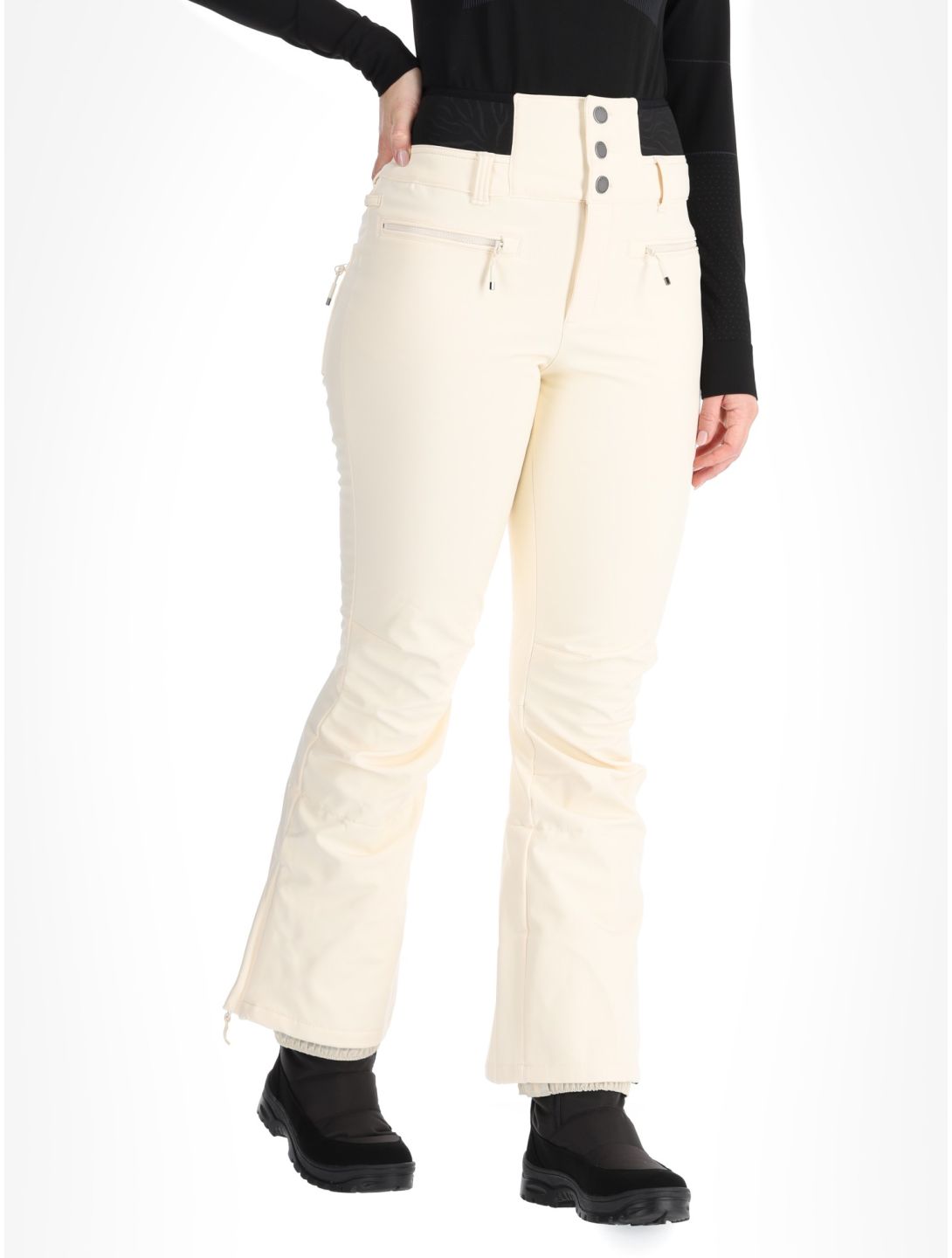 Roxy, Rising High ski pants women Buttercream beige 