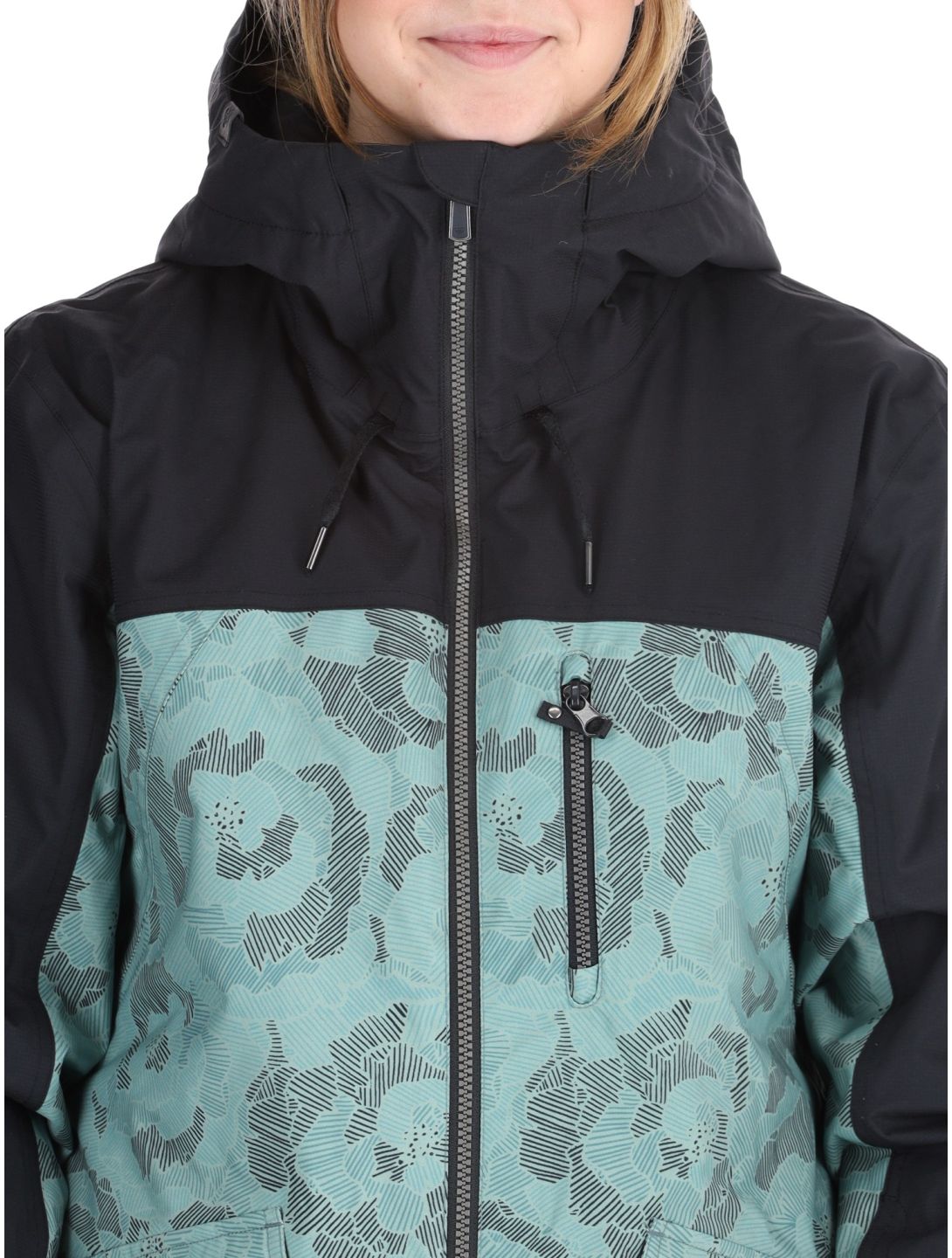 Roxy, Stated ski jacket women Lily Pad Sketch Book black, green 