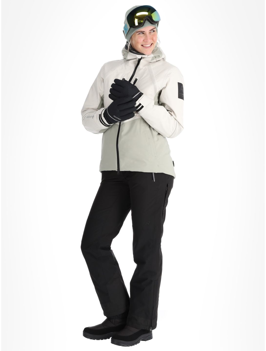 Rukka, Saarla ski jacket women Natural White beige, grey 