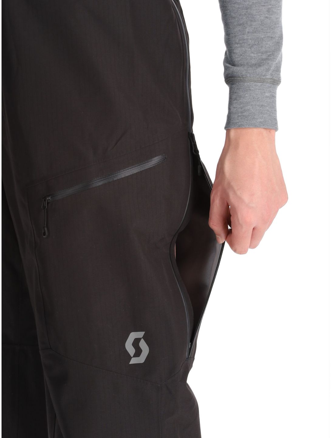 Scott, Pants M's Vertic Ripstop 3L hardshell ski pants men Black black 