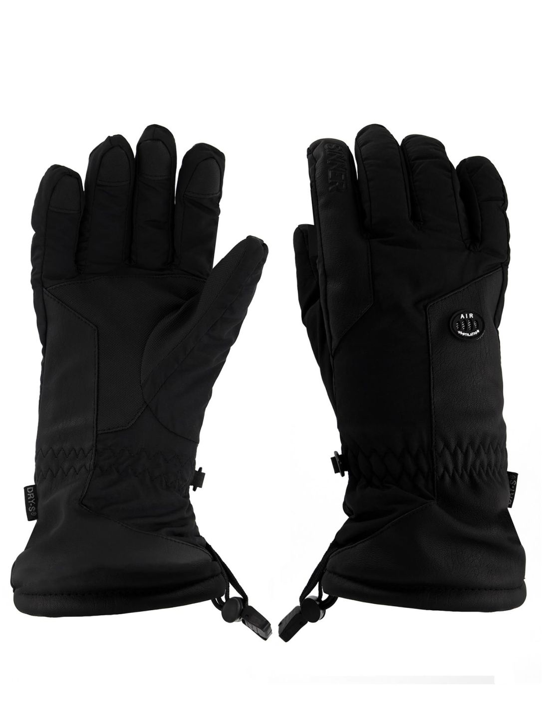 Sinner, Alps ski gloves women Black black 