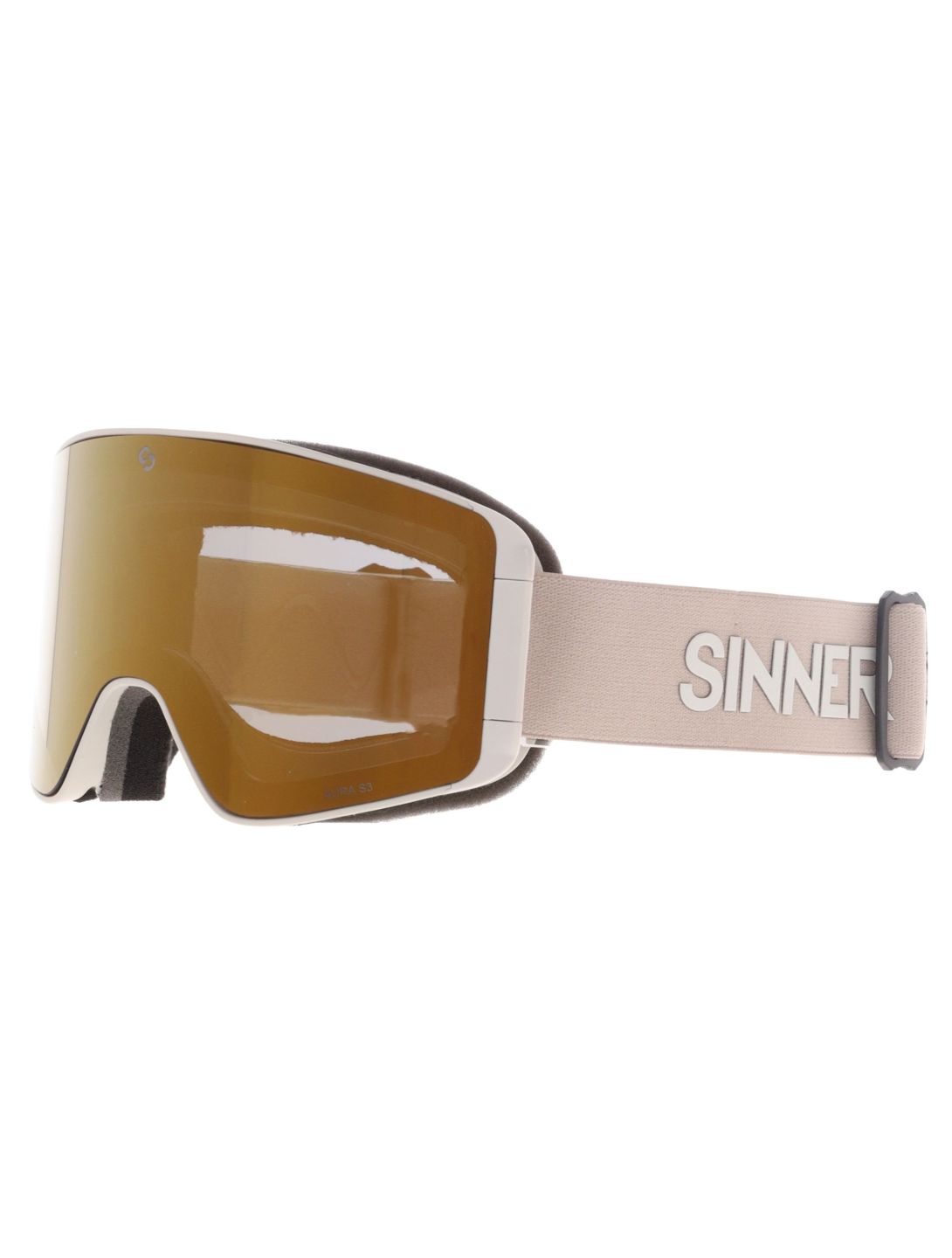 Sinner, Aura goggles spare lens unisex Matt Light Beige beige 