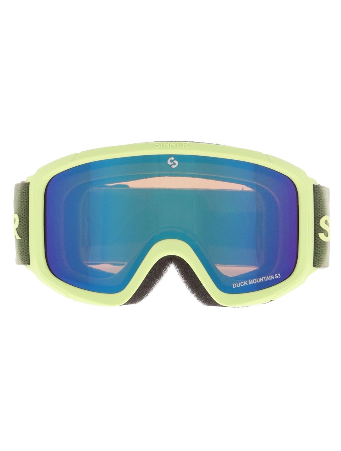 Sinner, Duck Mountain goggles kids Matt Light Green green, yellow 