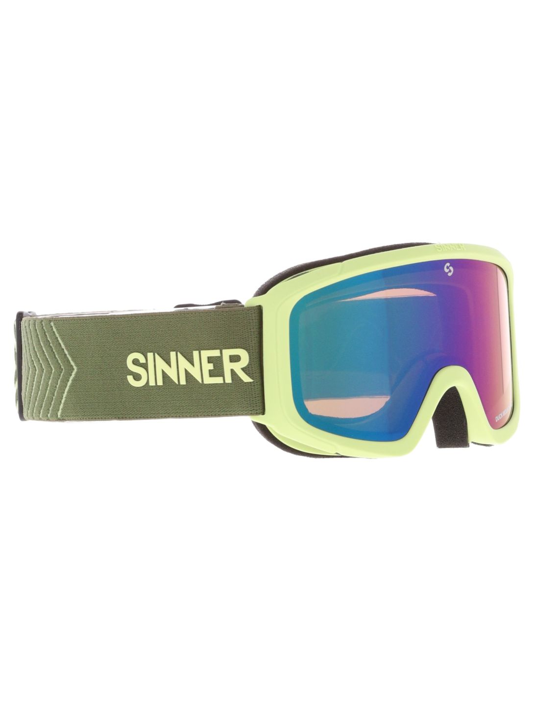 Sinner, Duck Mountain goggles kids Matt Light Green green, yellow 