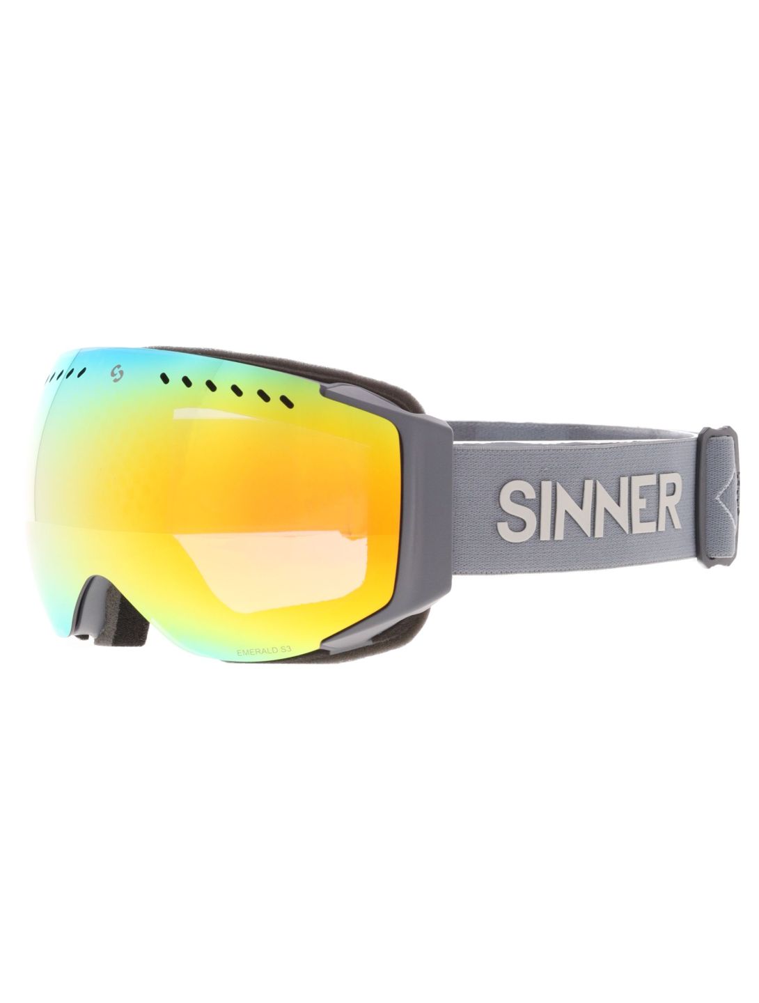 Sinner, Emerald goggles unisex Matt Dark Grey grey 