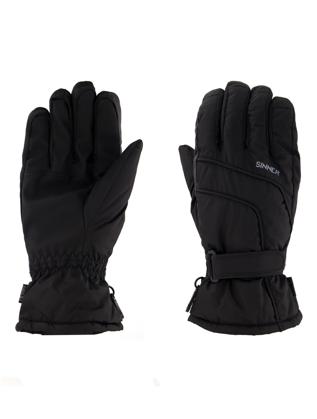 Sinner, Mesa ski gloves women Black black 