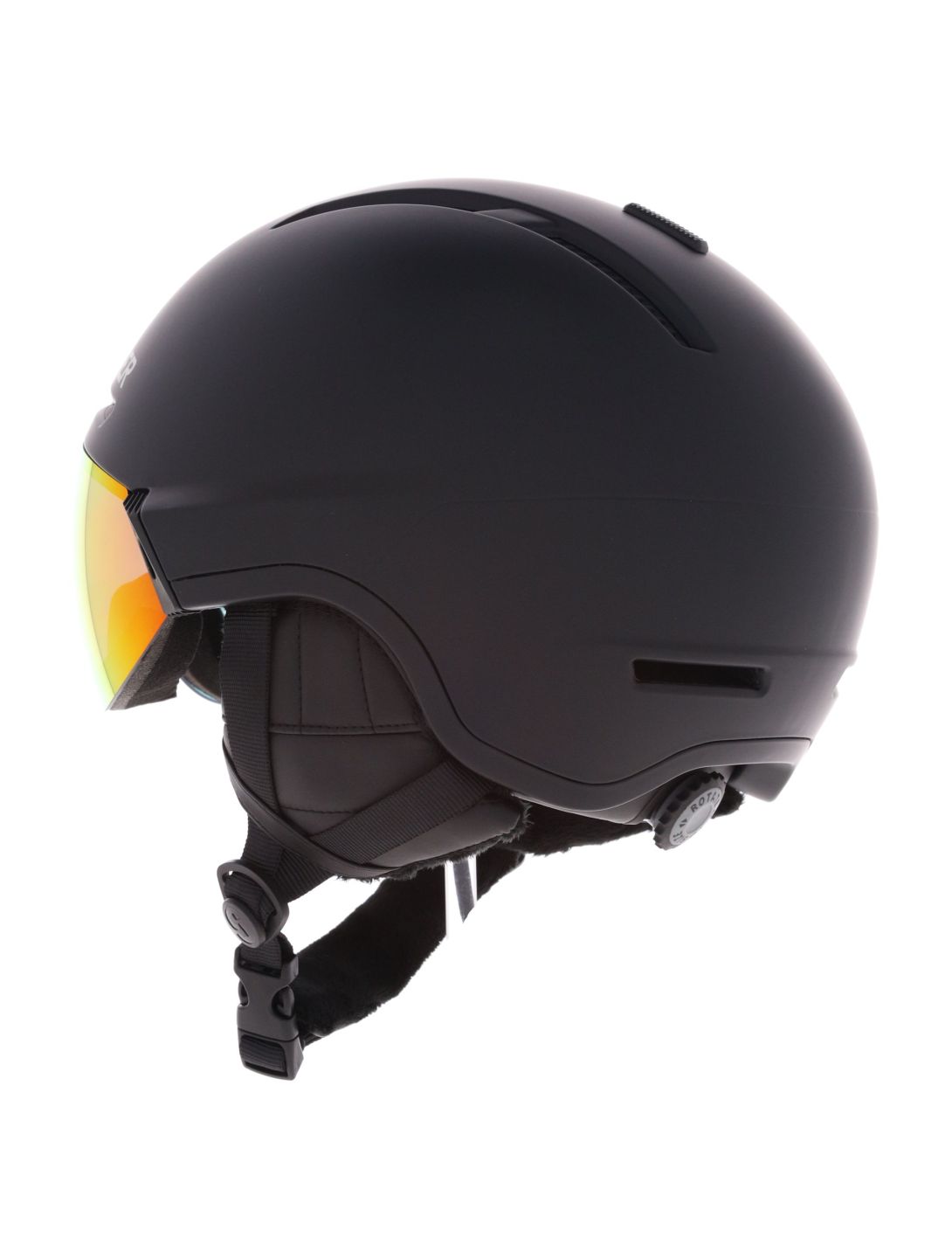 Sinner, Montblanc ski helmet with visor unisex Matt Black black 