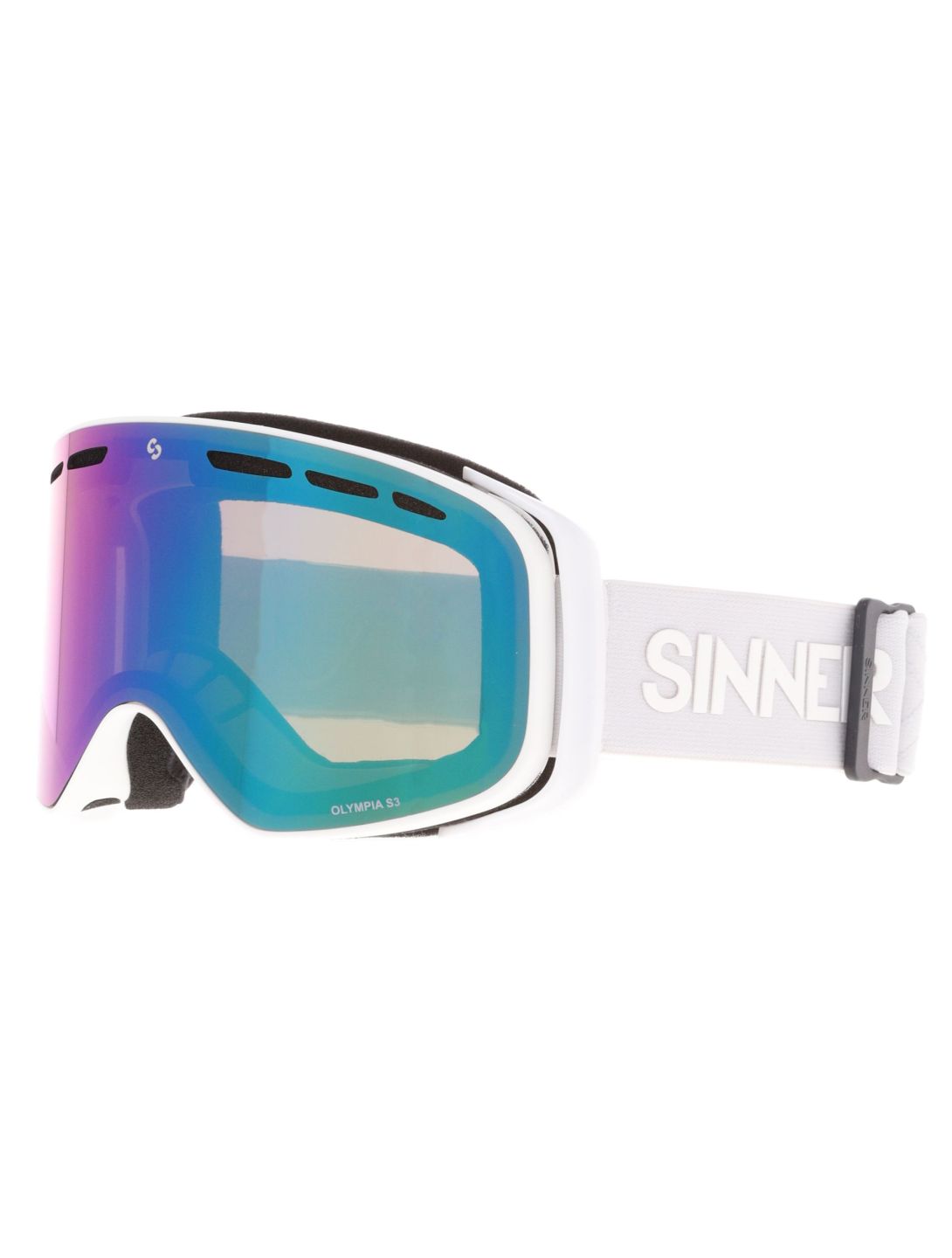 Sinner, Olympia goggles unisex Matt White white 