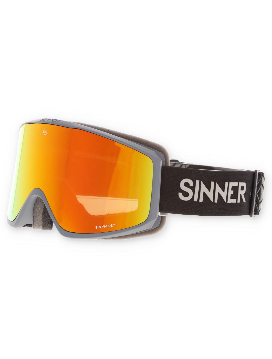 Sinner, Sin Valley goggles unisex Matt Dark Grey grey 