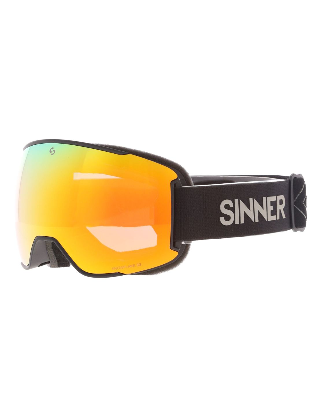 Sinner, Snowflake goggles spare lens unisex Matt Black black 