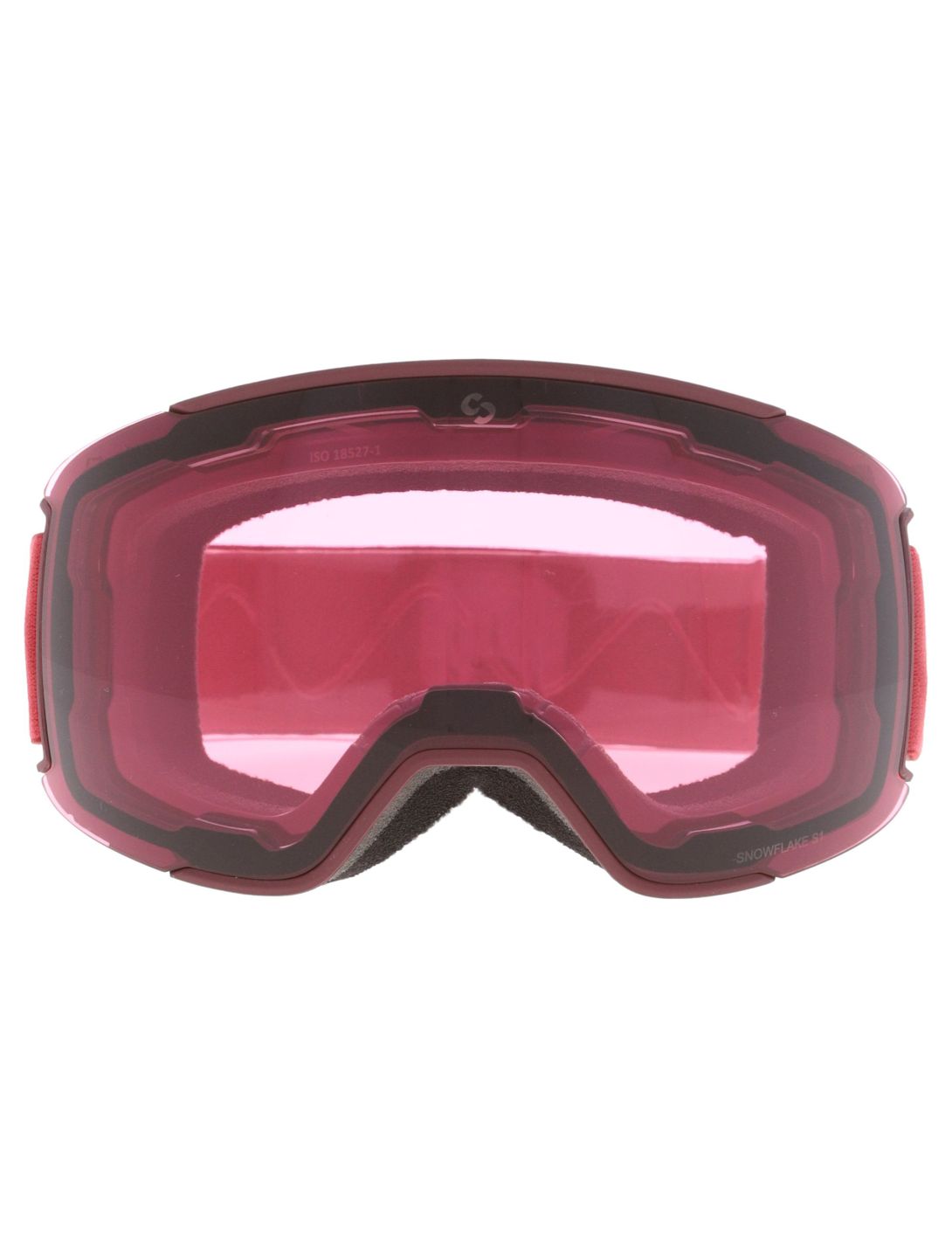 Sinner, Snowflake goggles spare lens unisex Matt Burgundy red 