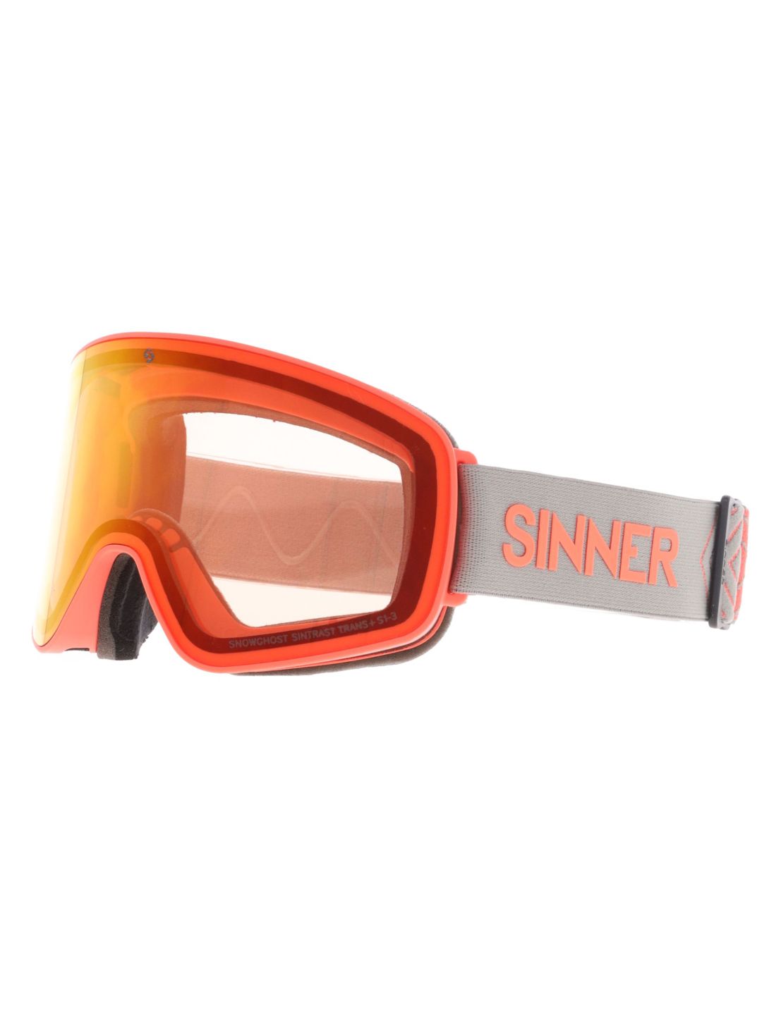 Sinner, Snowghost goggles unisex Matt Orange grey, orange 