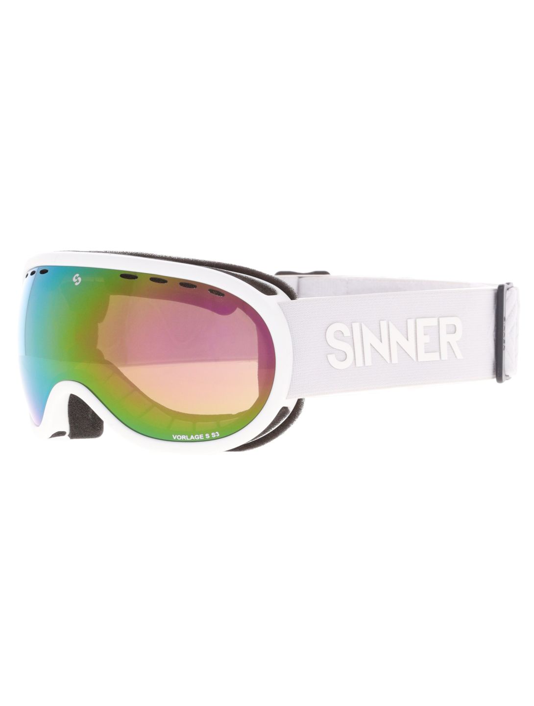 Sinner, Vorlage S goggles unisex Matt White white 