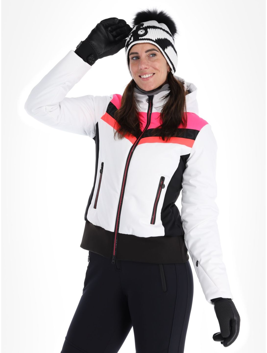 Sportalm Kitzbühel, Anniston m.Kap.o.P. ski jacket women Optical white white 