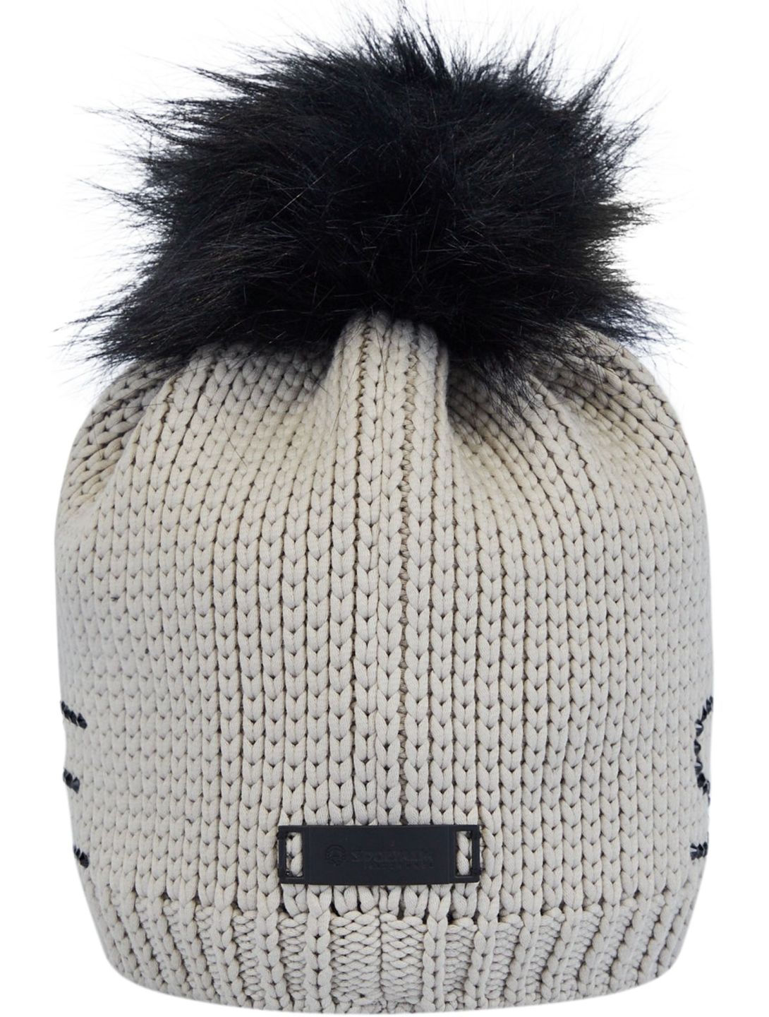 Sportalm Kitzbühel, Aris Ski Fakefur beanie women Taupe Pink pink 