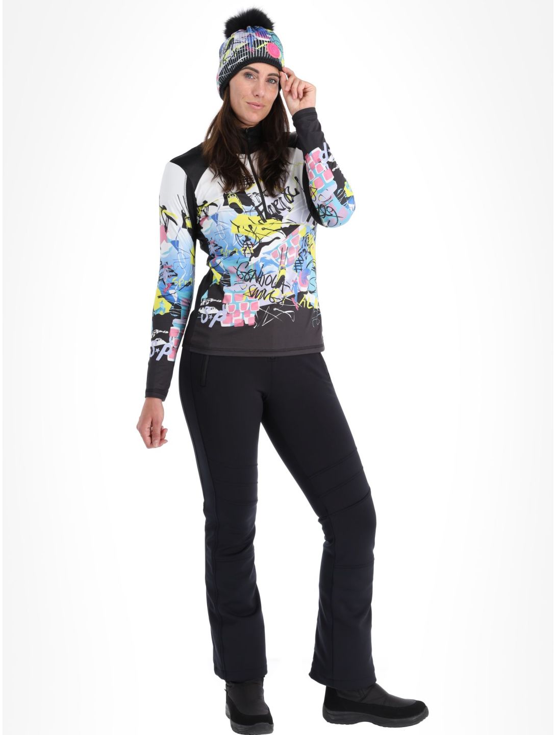 Sportalm Kitzbühel, Bonny Print pullover women Black black, multicolor ...