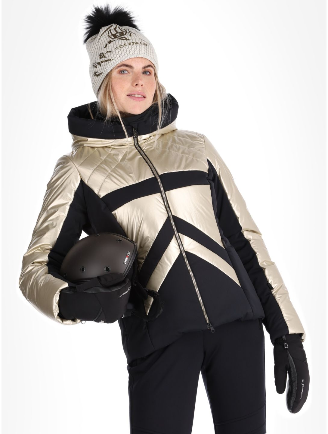 Sportalm Kitzbühel, Delphia NE m.K. ski jacket women Gold Goud 