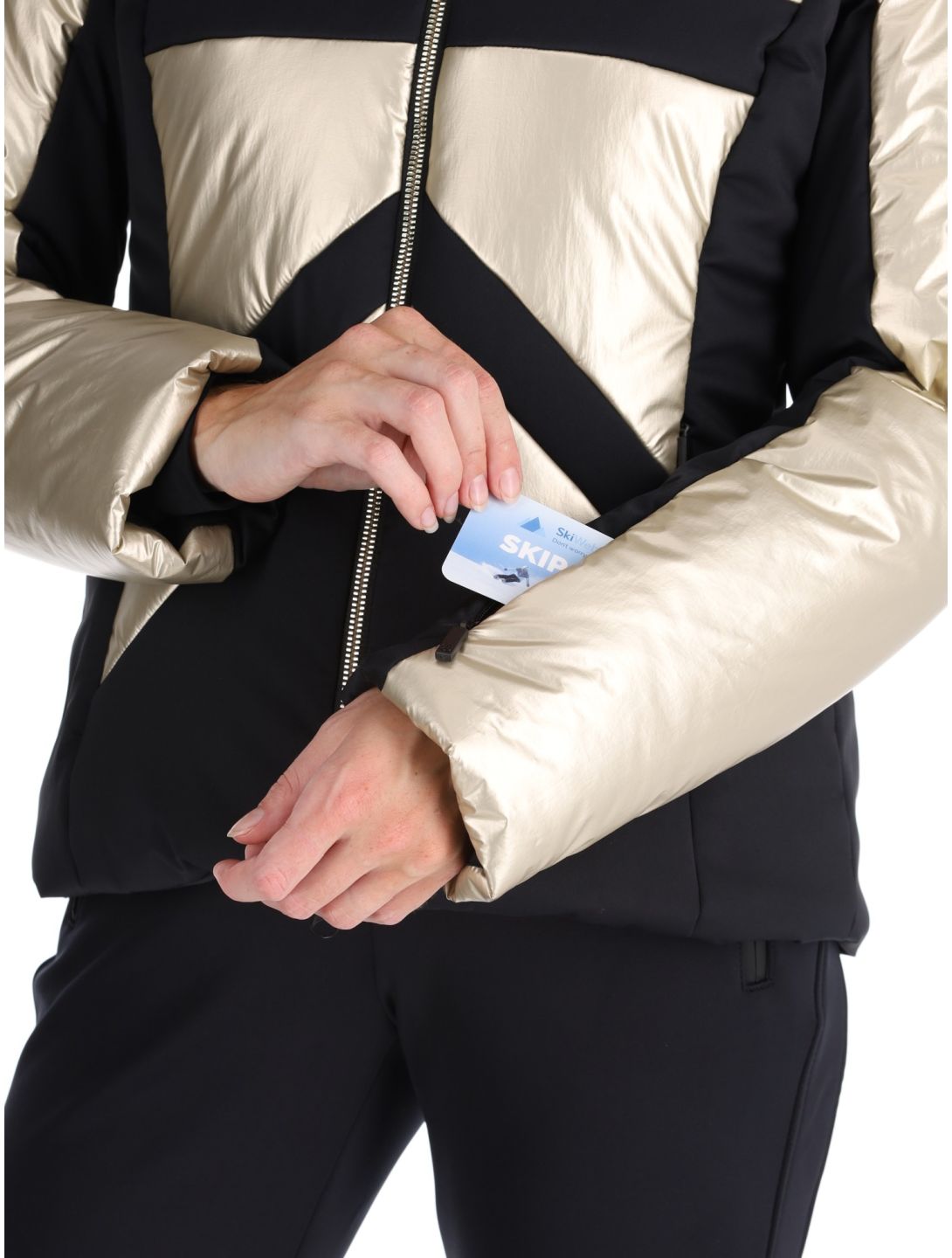 Sportalm Kitzbühel, Delphia NE m.K. ski jacket women Gold Goud 