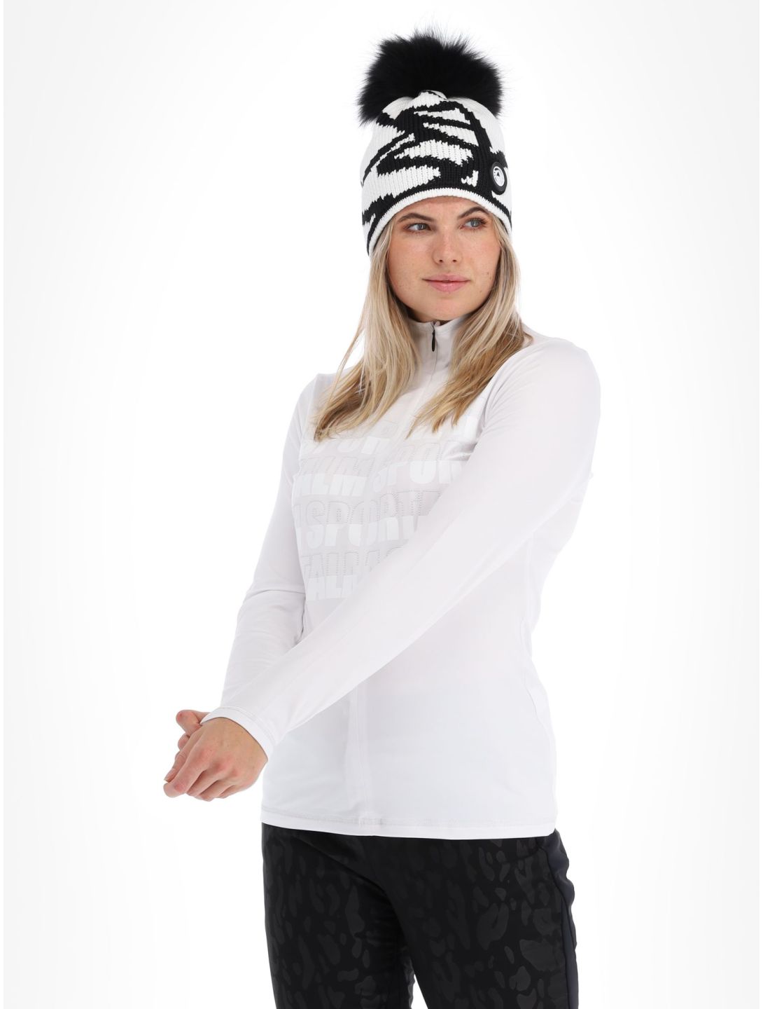 Sportalm Kitzbühel, Identity pullover women Optical white white 