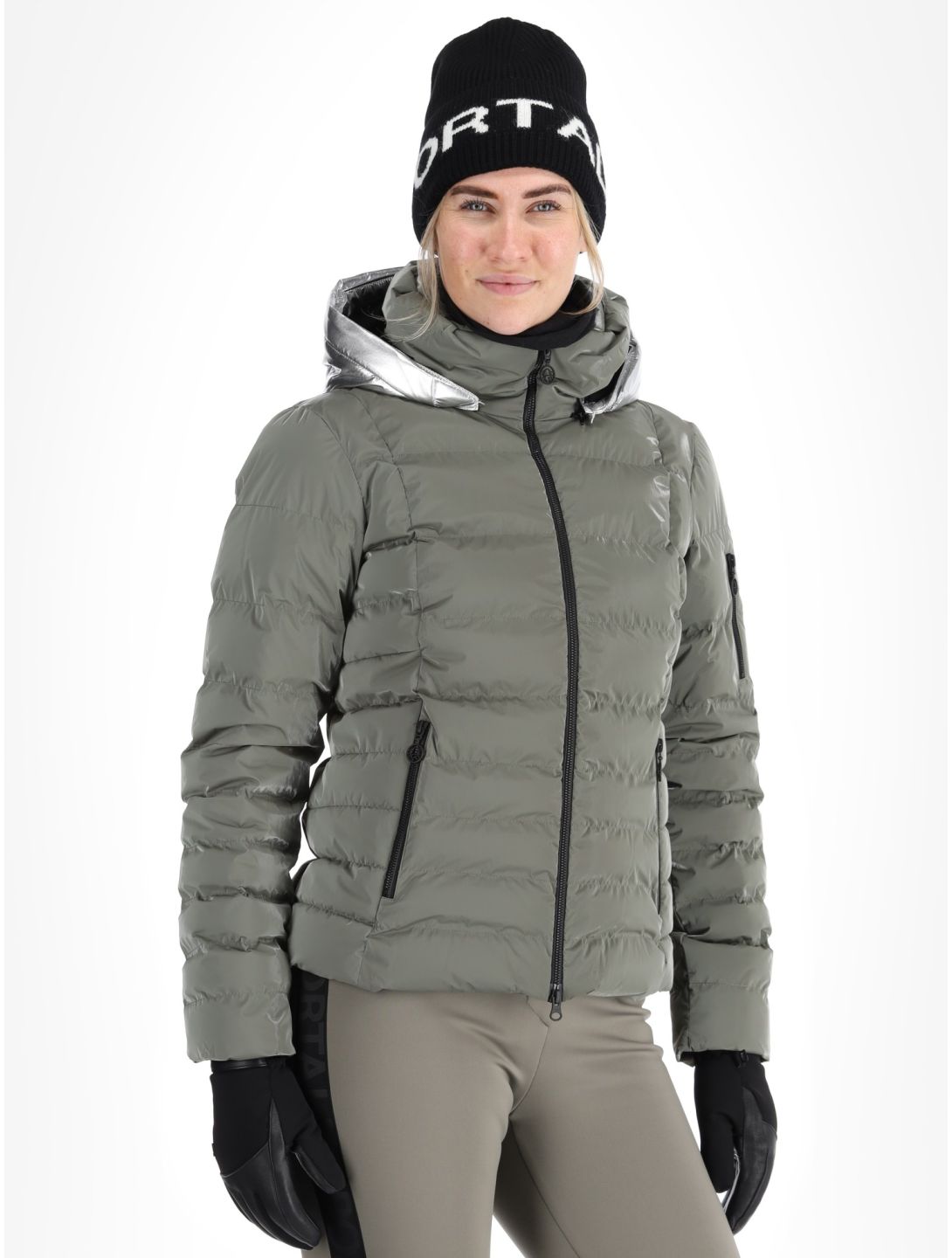 Sportalm Kitzbühel, Lissabon CH m.Kap.o.P. ski jacket women Abbey Stone grey 